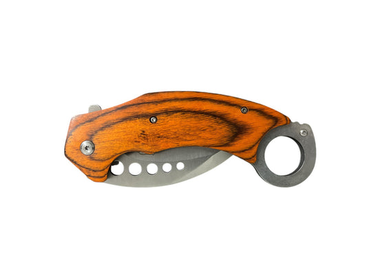 Navaja Karambit Mango de Madera
