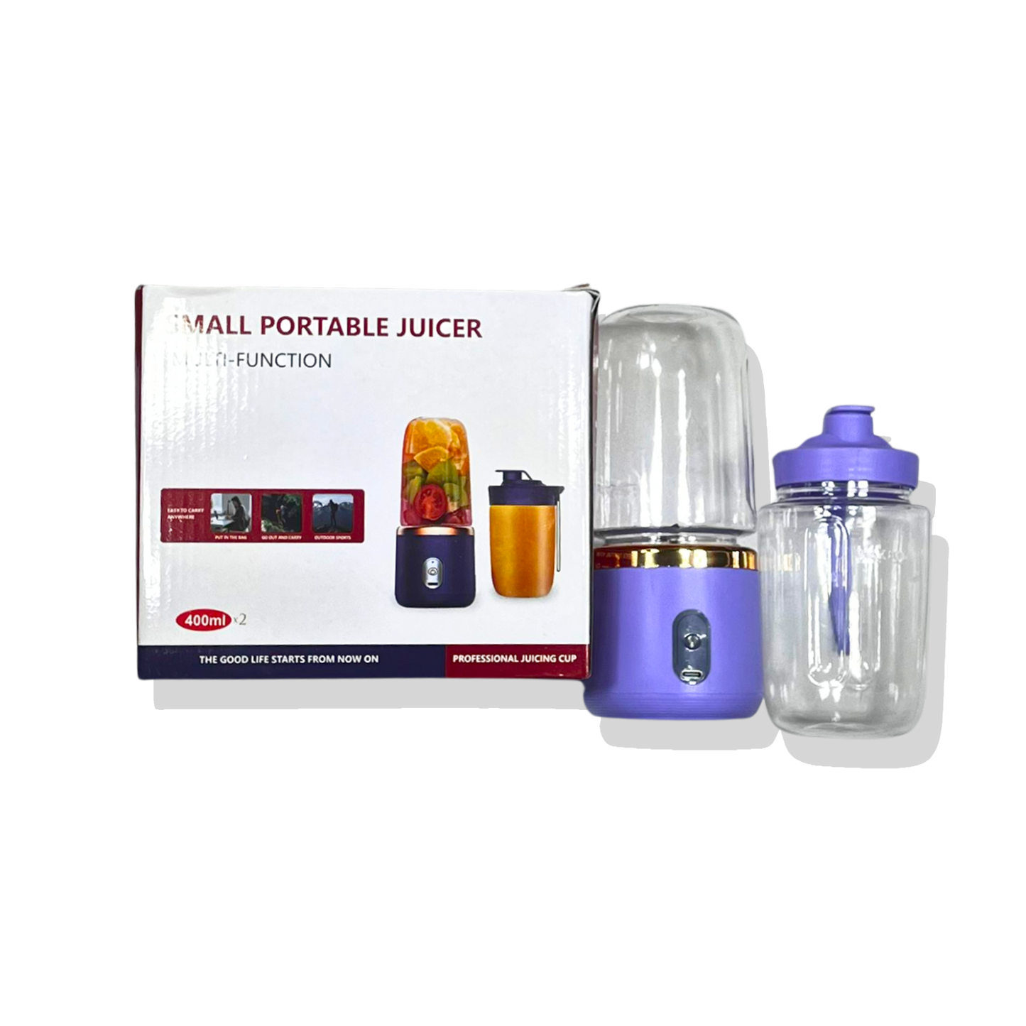 Licuadora Recargable Doble Vaso