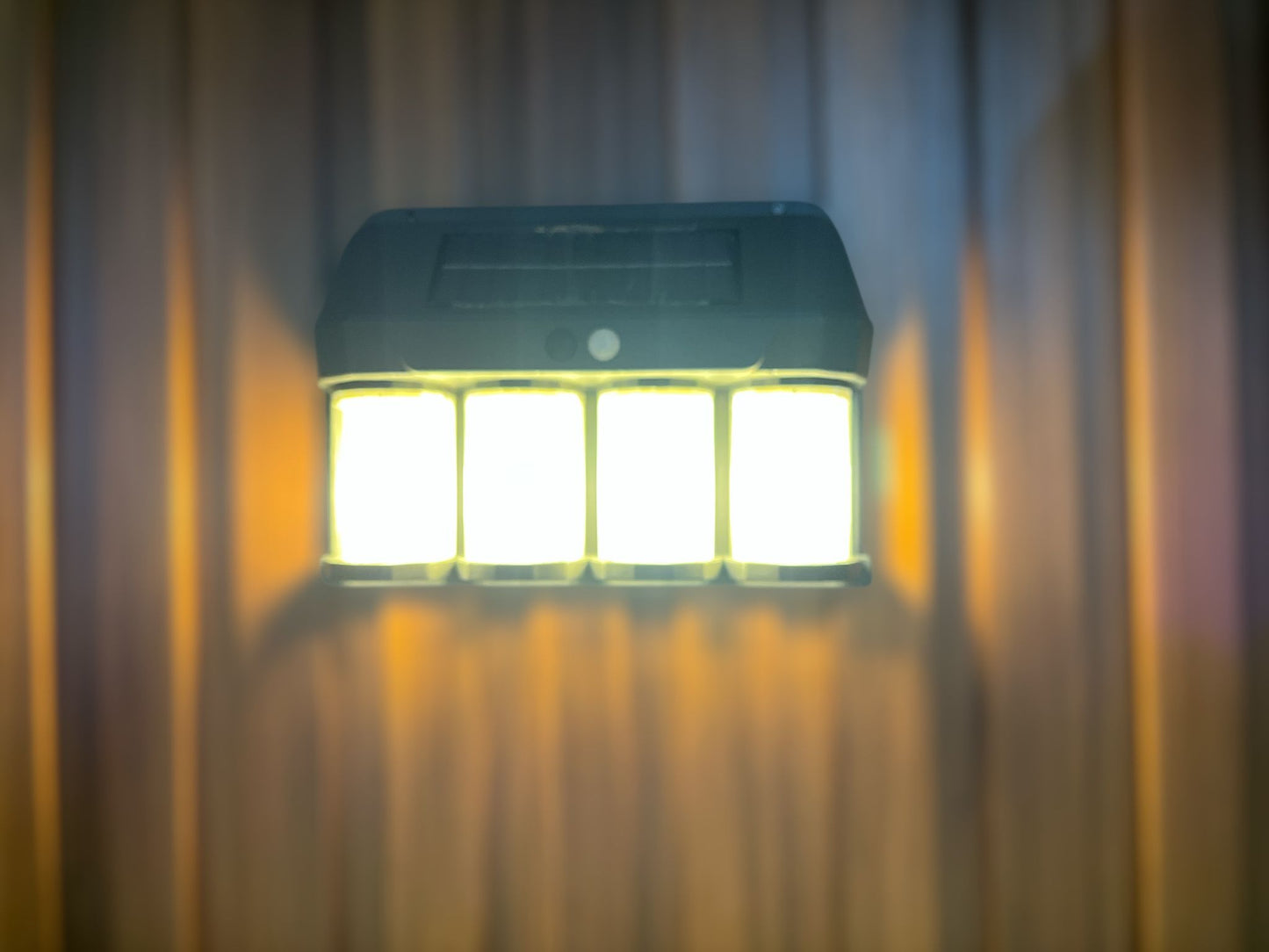 Luz solar calida de exterior x4