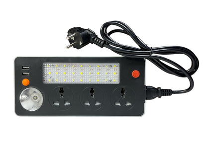 Luz + conecciones portatil