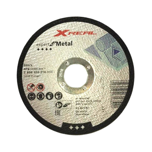 Disco Corte Fino de Metal 115 x 1.2 x 22.23mm Real