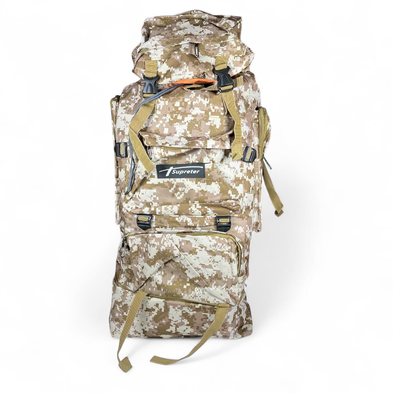Mochila de camping camuflada o lisa