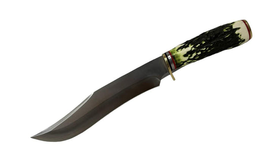 Cuchillo Símil Hueso en Verde 30cm