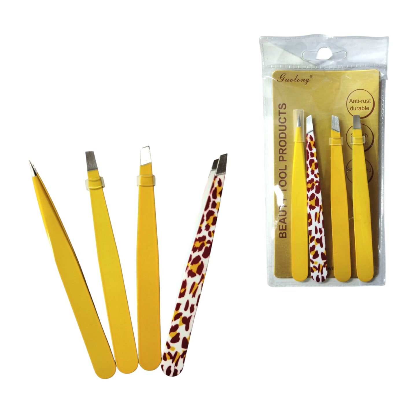 Set de Pinzas para Cejas 4 Piezas