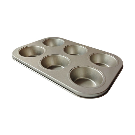 Molde para Muffins x6 Dorado