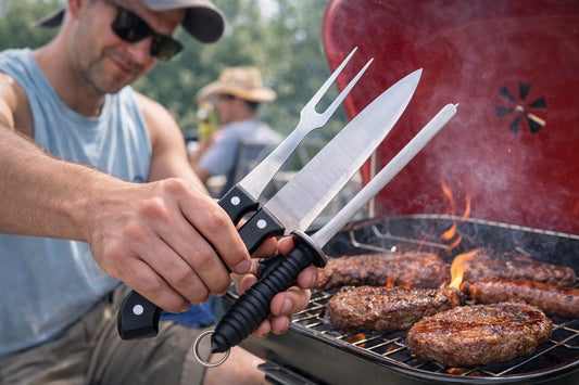 Cuchillo + Tenedor + chaira