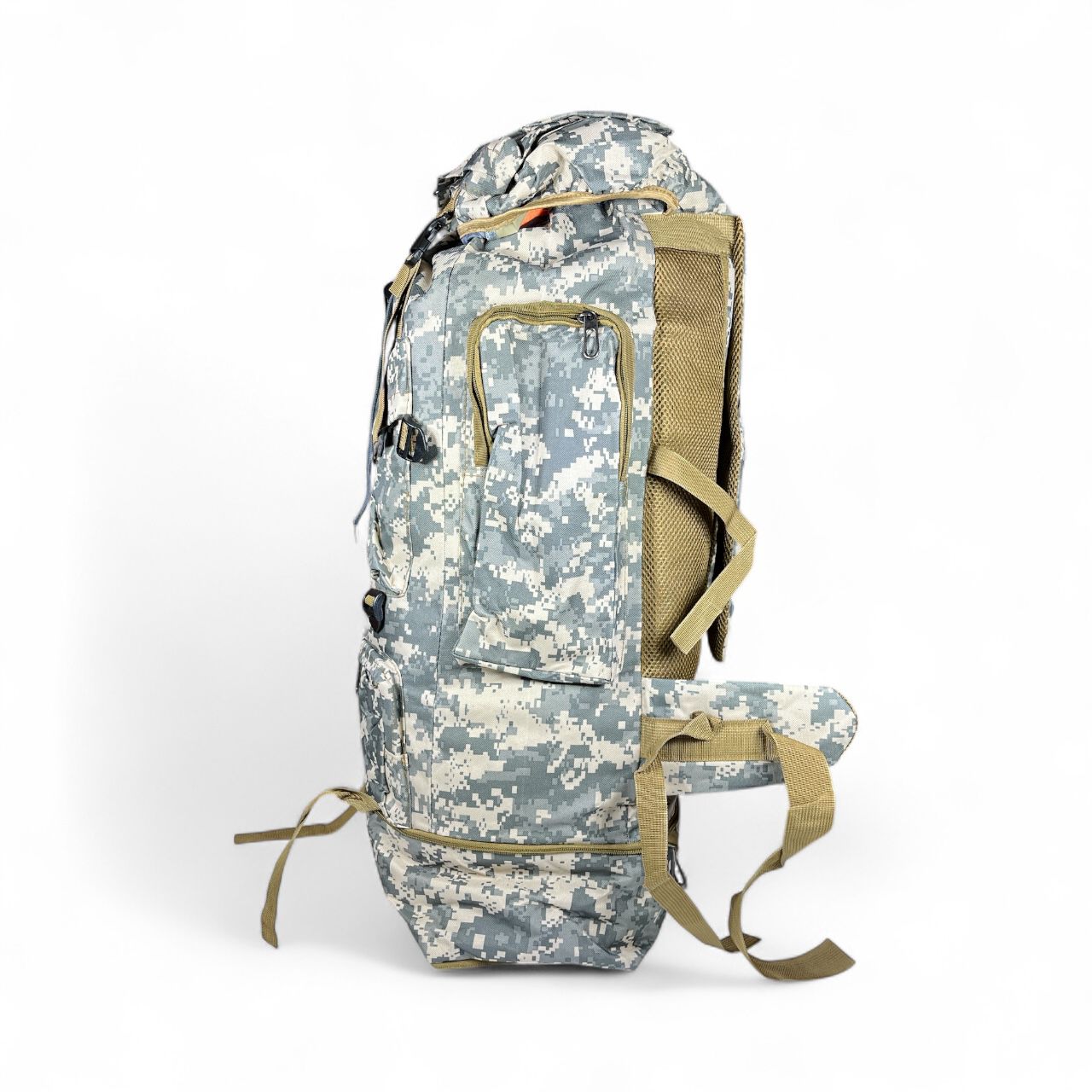Mochila de camping camuflada o lisa