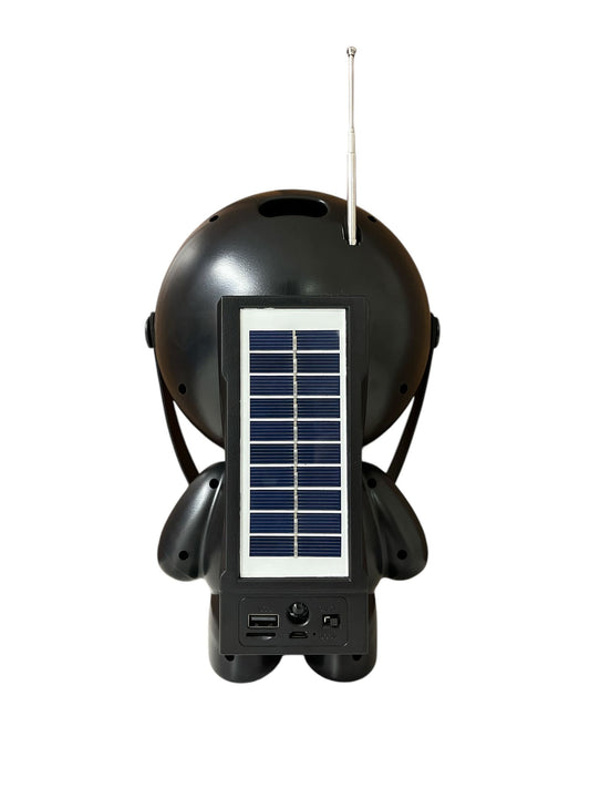 Astronauta Parlante Recargable con Panel Solar USB