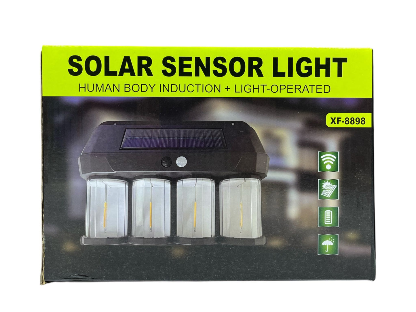 Luz solar calida de exterior x4