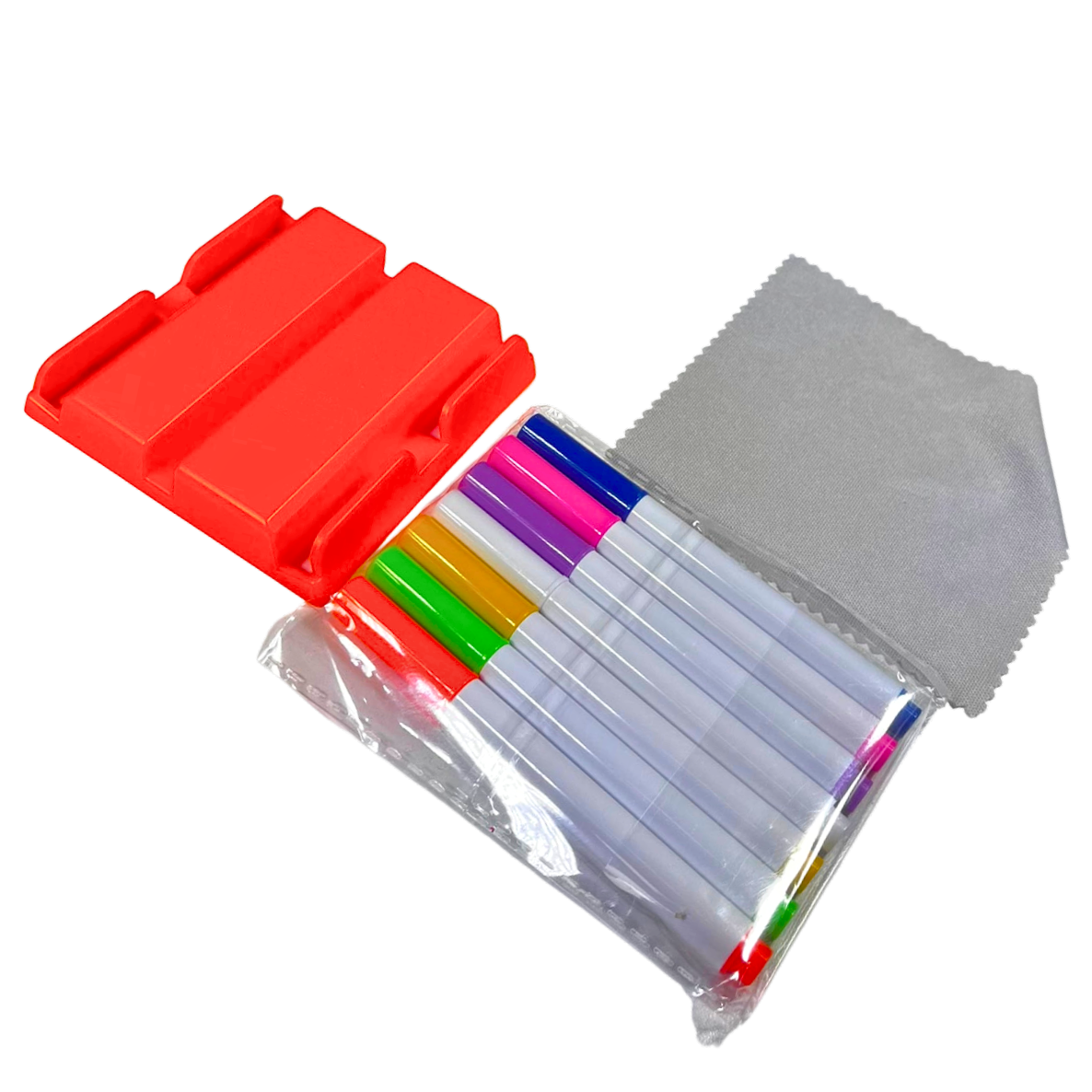 Pizarra LED de 20x20cm + lapices de colores