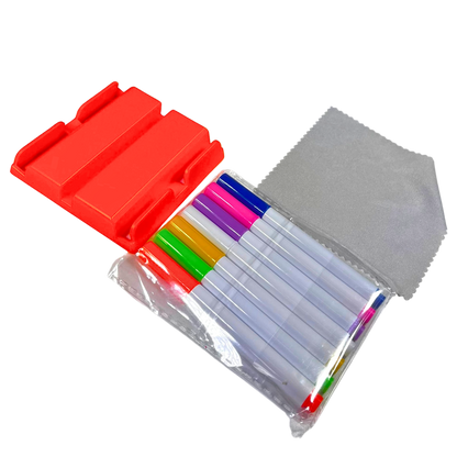 Pizarra LED de 20x20cm + lapices de colores