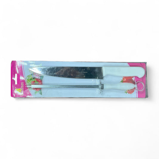 Cuchillo blanco + chaira