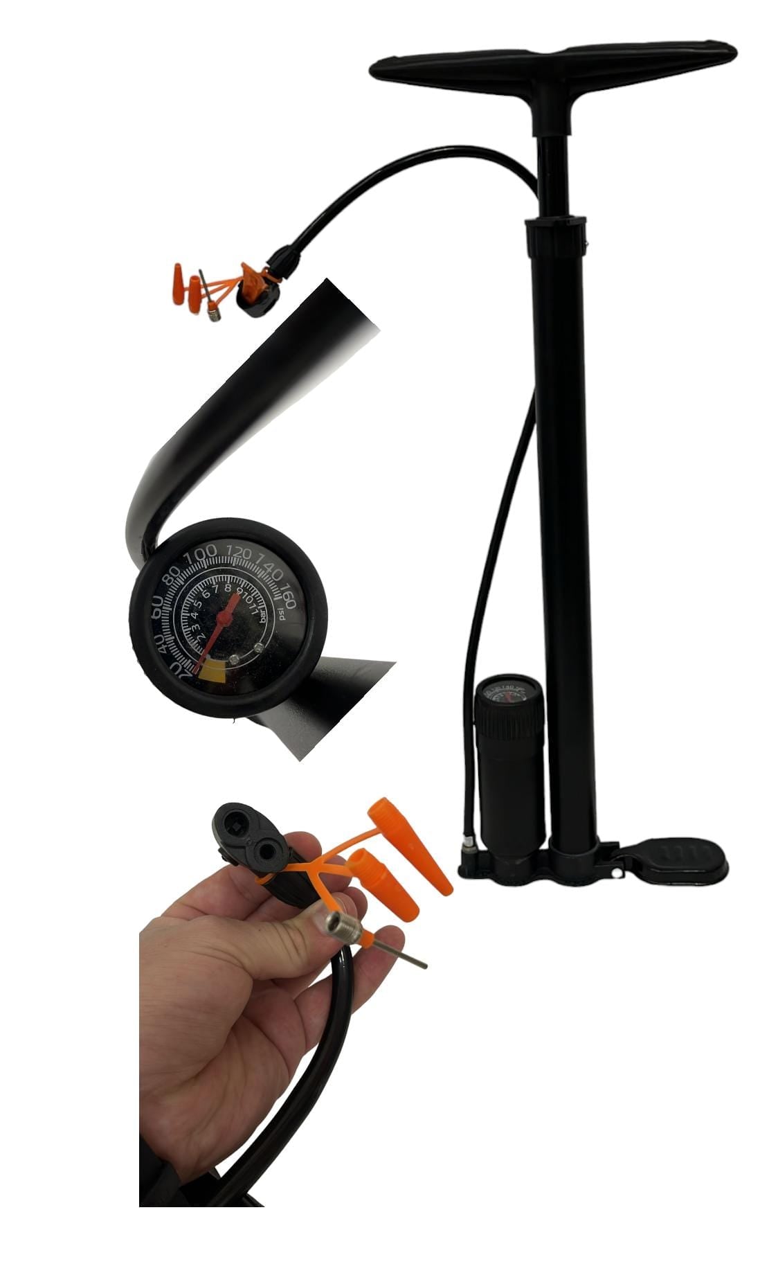 Inflador 63 cm C/Manometro