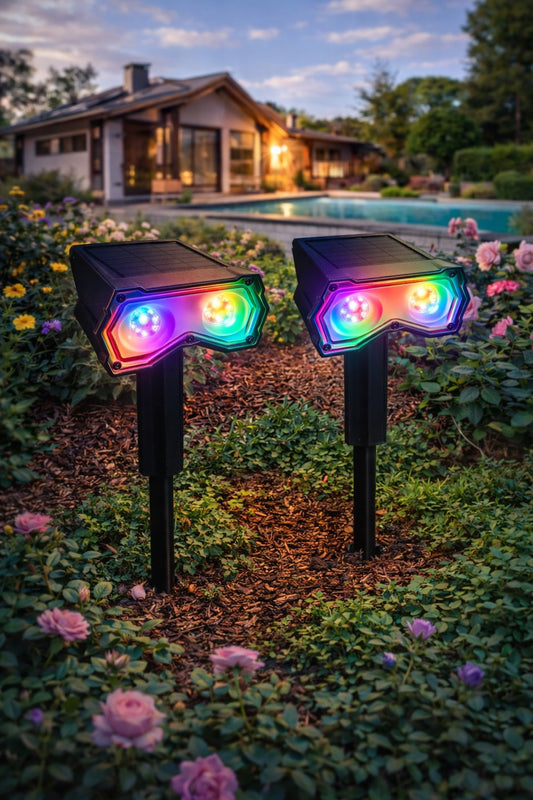 Luz Pincho Solar Multicolor x 2