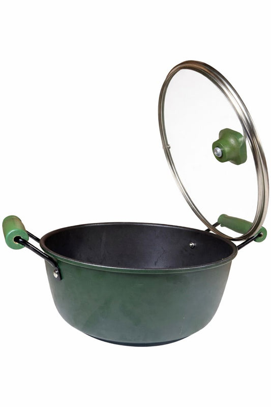 Olla Hierro 24CM + Tapa de Vidrio