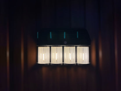 Luz solar calida de exterior x4