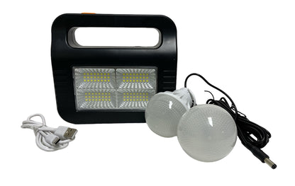 PANEL SOLAR CON BOMBITAS + 4 COB