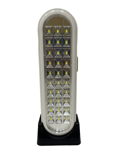 Luz de 30 LED con base recargable