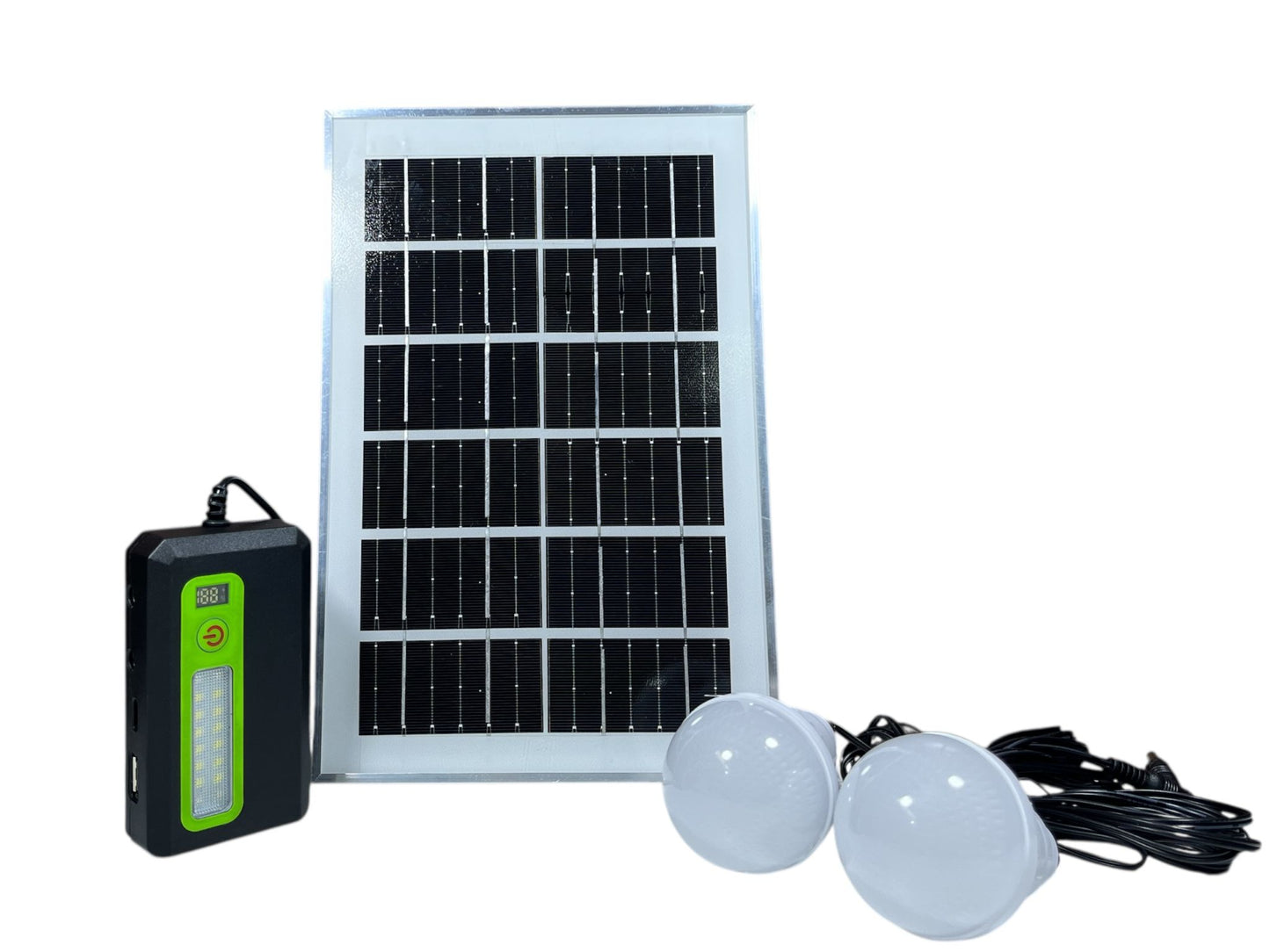 Bombitas + panel solar GD-1805