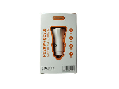 Cargador Celular Auto 20W USB C