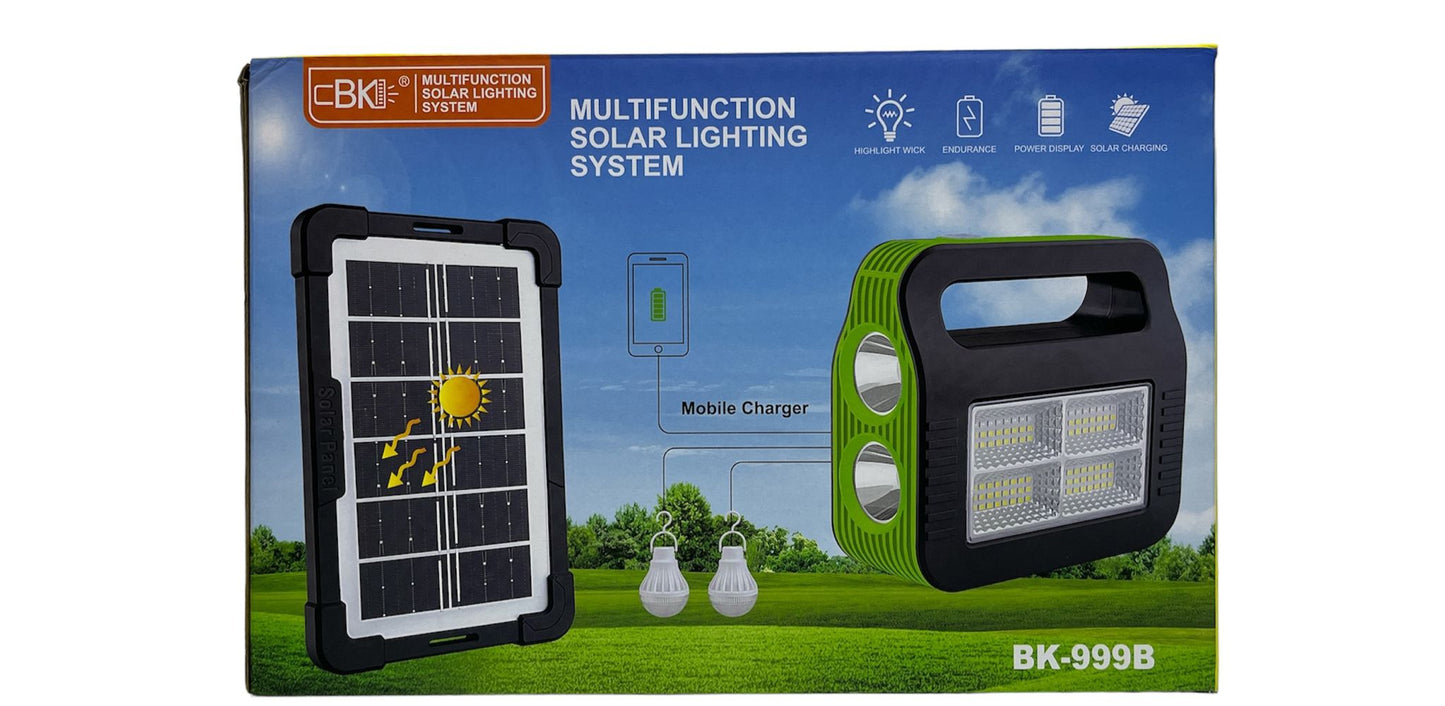 PANEL SOLAR CON BOMBITAS + 4 COB