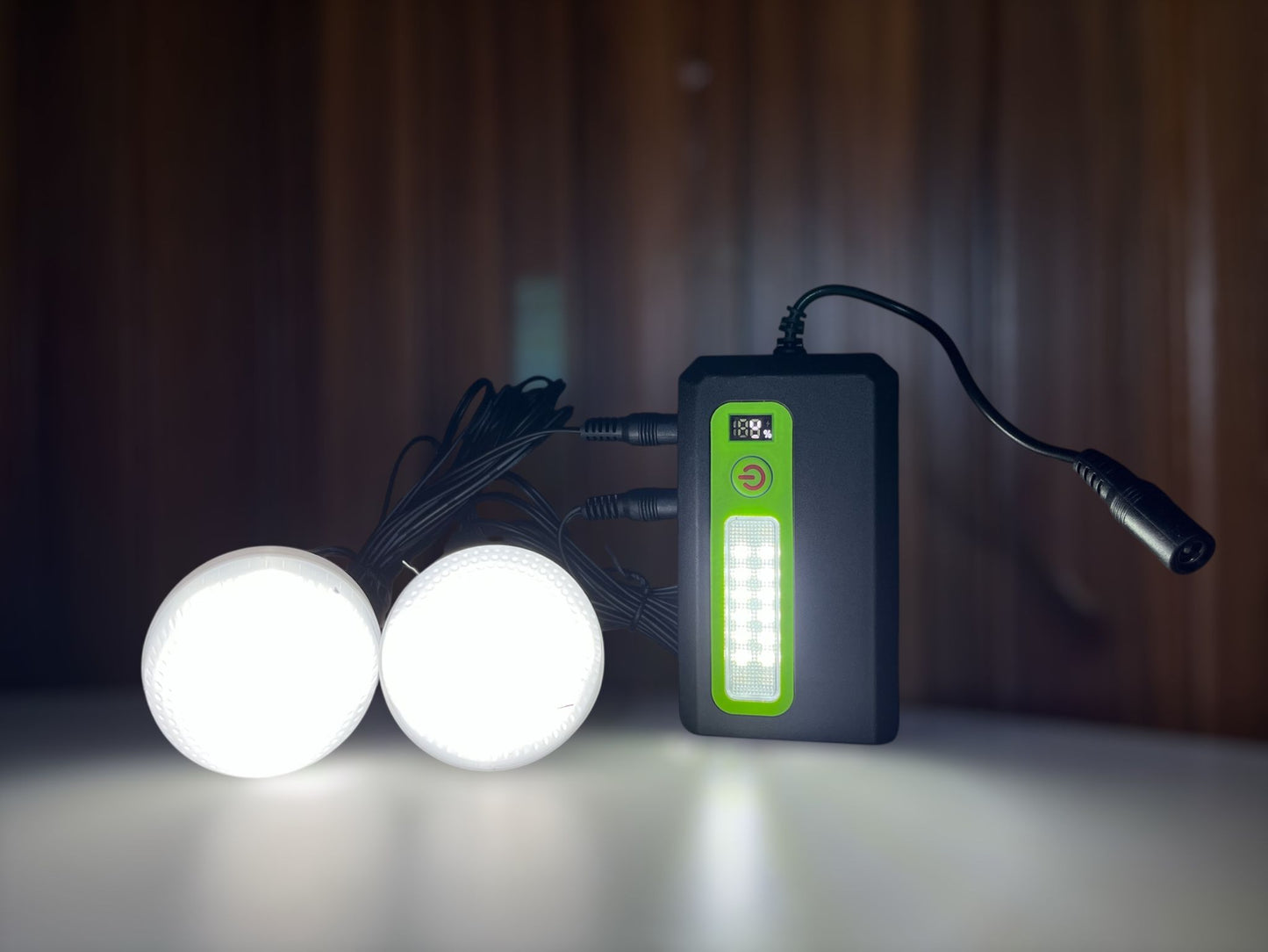 Bombitas + panel solar GD-1805