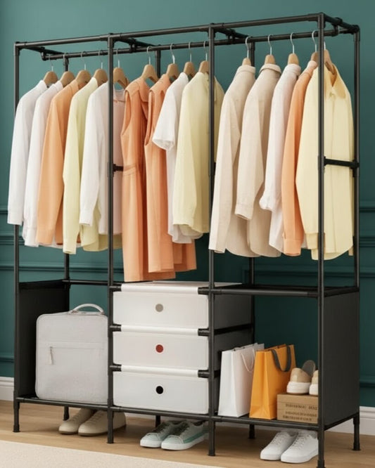 Ropero Abierto c/ Perchero Triple