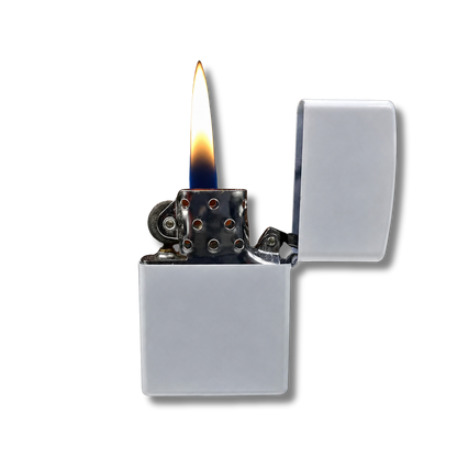 Encendedor Blanco Mate  a Dysan Tipo "Zipo"