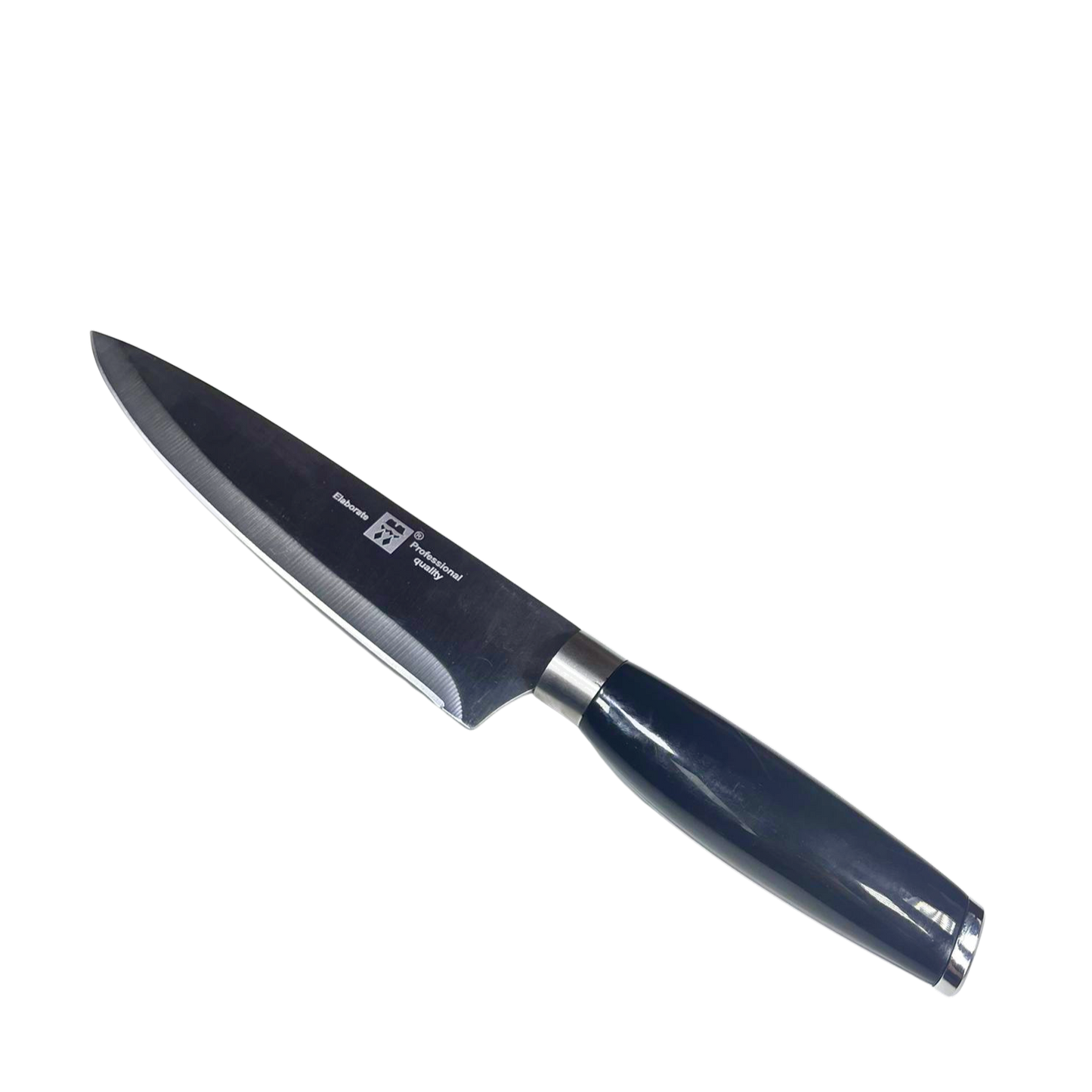 Cuchillo Elaborate 8" Mango Negro Redondeado