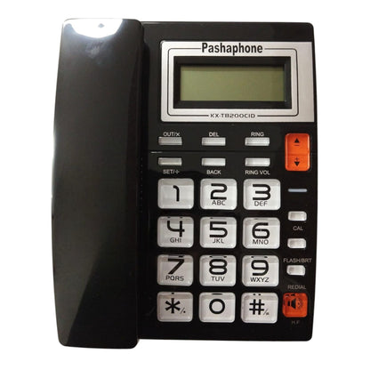Teléfono Línea Números Grandes Negro KX-T8200CID