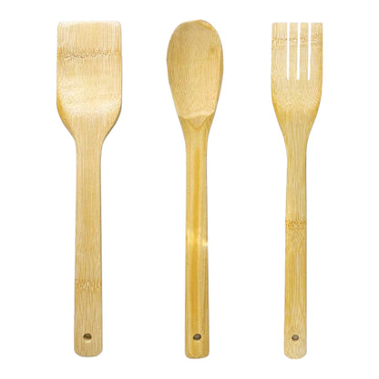 Set Cucharas de Bambú 3 Piezas