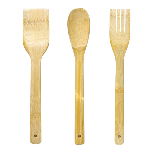 Set Cucharas de Bambú 3 Piezas