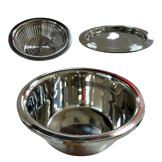 Bowl con Colador y Tapa 22cm