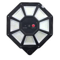 Luz Solar LED Octagonal 240W para Exterior Con Sensor y Montaje en Poste o Pared