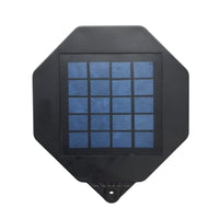 Luz Solar LED Octagonal 240W para Exterior Con Sensor y Montaje en Poste o Pared