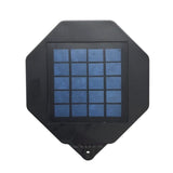 Luz Solar LED Octagonal 240W para Exterior Con Sensor y Montaje en Poste o Pared