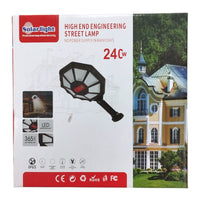 Luz Solar LED Octagonal 240W para Exterior Con Sensor y Montaje en Poste o Pared