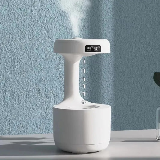 Humidificador con Reloj Iluminación Multifuncional