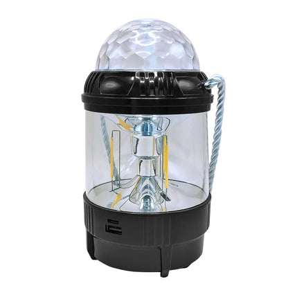 Farol Retro Luz Cálida con Proyección de Colores