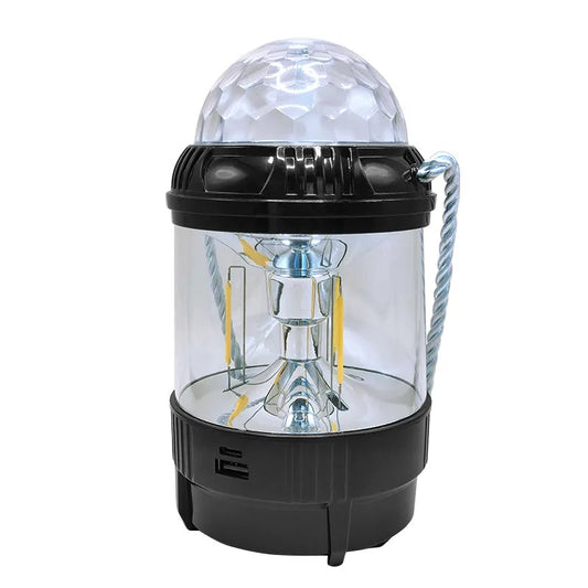 Farol Retro Luz Cálida con Proyección de Colores