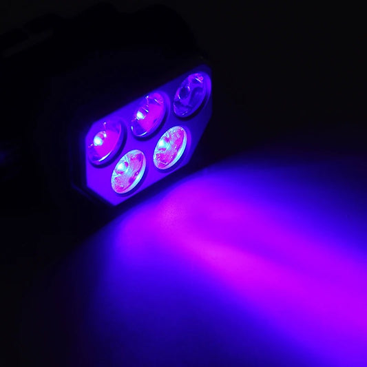 Minero de 5 Luces Luz Blanca y Azul USB Recargable