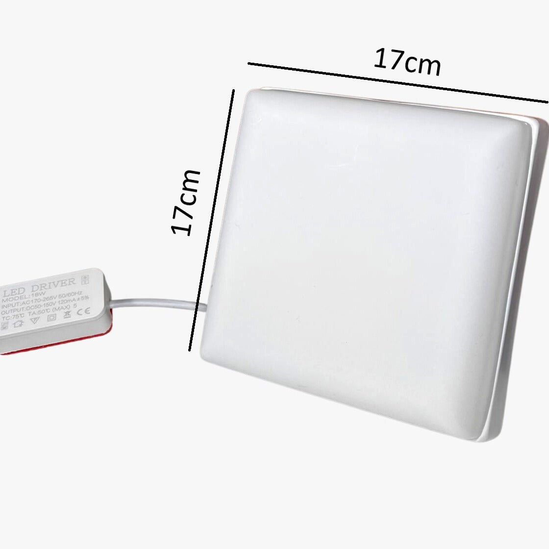 Plafon Cuadrado 24W "Super Bright"