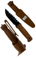 Cuchillo con vauna de plastico marron MOD: MF061