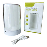 Lampara Táctil LED Multicolor con Brillo Ajustable Recargable