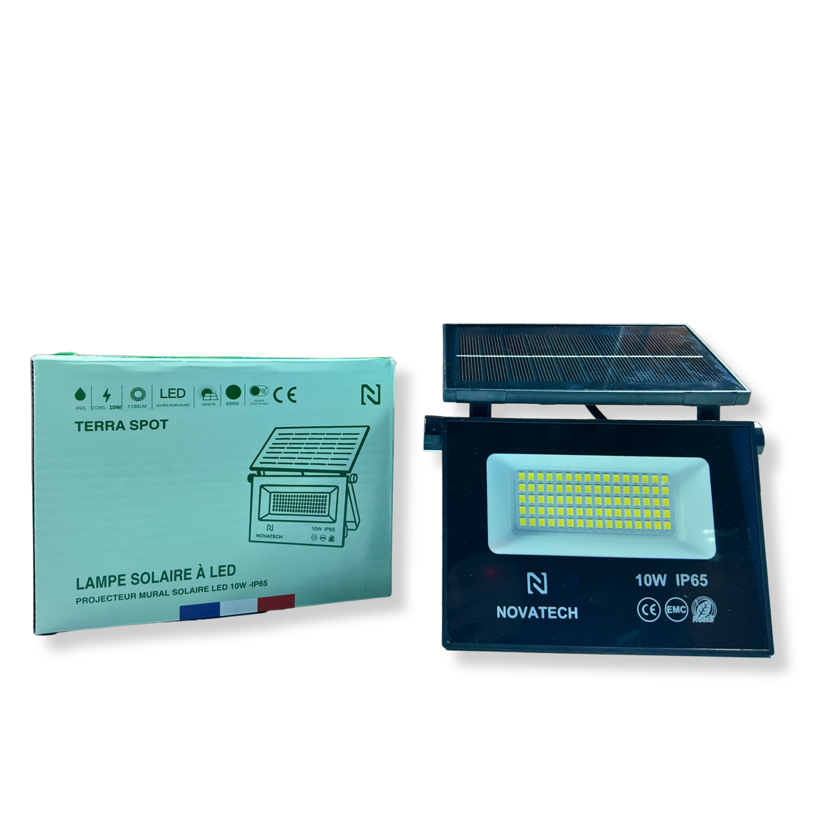 Foco Solar C/Panel Plegable