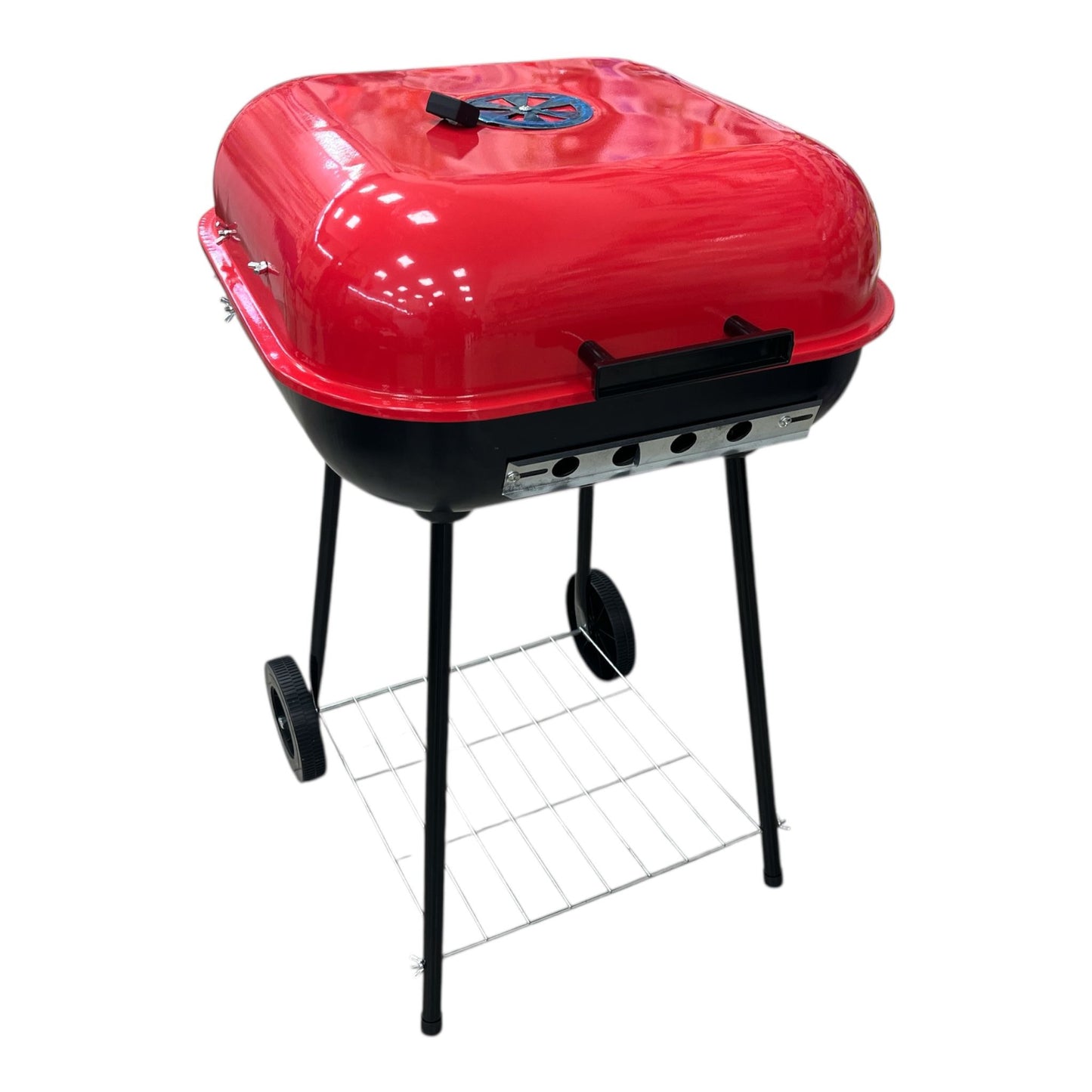 BBQ CUADRADA CON TAPA 46cm