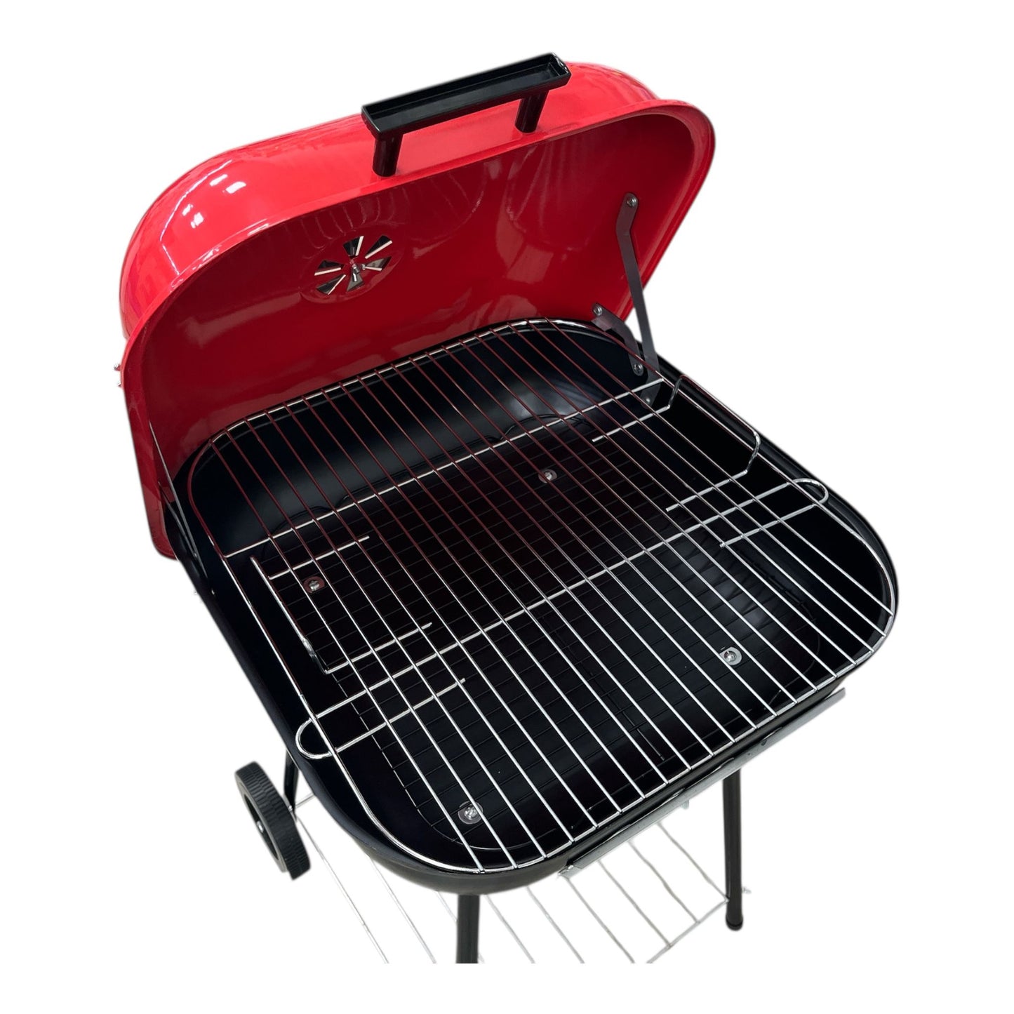 BBQ CUADRADA CON TAPA 46cm