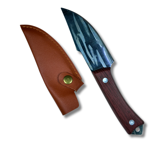 Puñal Corto 10cm C/Vaina de Cuero