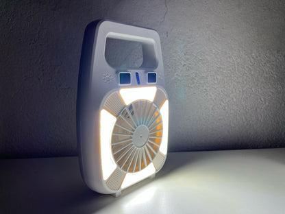 VENTILADOR RECARGABLE + 4LED