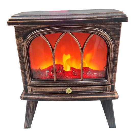 Adorno Estufa Chimenea Eléctrica USB y Pila